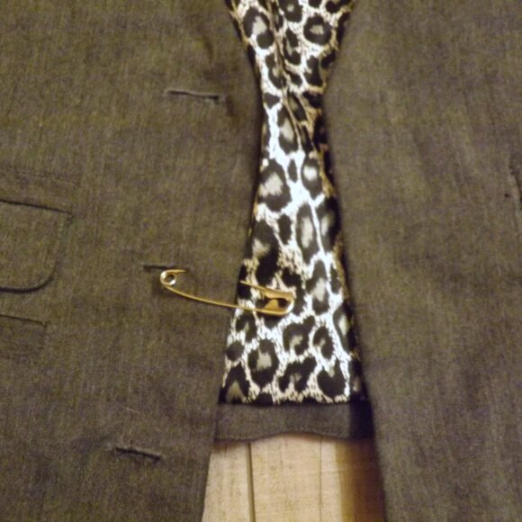 90s Y2k vest cropped leopard mini suit vest 2000s vintage cute whimsygoth layer - Picture 3 of 8